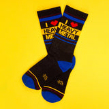 I ❤️ Heavy Metal Unisex Crew Socks