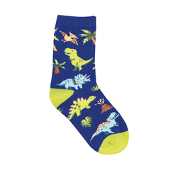 Nervous Rex, Dinos Kids' Crew Socks (Age 4-7)