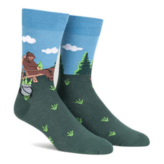 Bucket List, Bigfoot Crew Socks L/XL