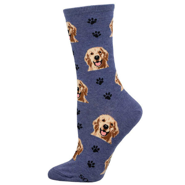 green emerald velvet dress Eleanor Golden Retriever Sock | Dog-Inspired Design | Premium Peruvian Pima  Cotton main image 1
