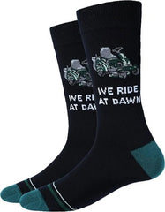 We Ride At Dawn, Lawn Warrior Men's Crew Socks