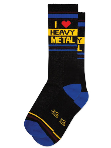 I ❤️ Heavy Metal Unisex Crew Socks