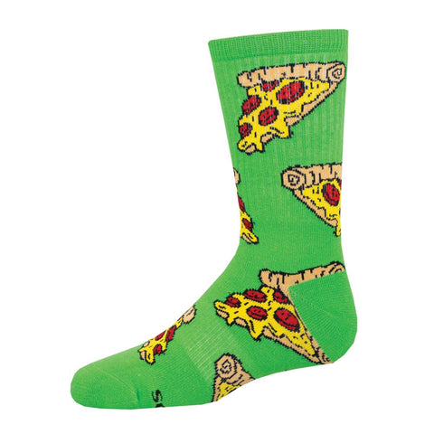 Pepperoni, Extra Cheese Kids' Athletic Crew Socks (Age 7-10)