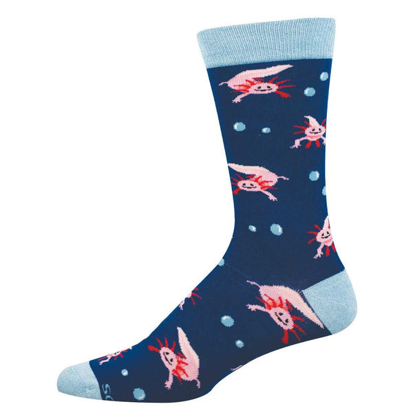 Lotta Nocturne inthe forest Socks 限定22部 A Lotta Axolotls (Navy Blue) Bamboo Crew L/XL – The Sock Shack in