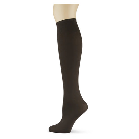 Solid Chocolate Brown Women's Knee Highs Trouser/Boot Socks