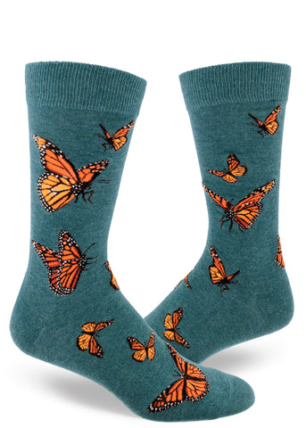 Monarch Butterfly Men's Crew Sock