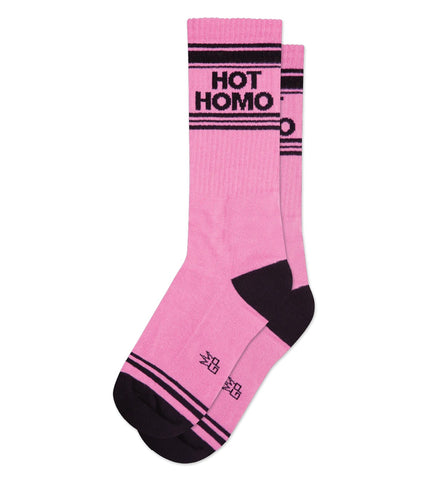 Hot Homo (Pink) Unisex Crew Socks