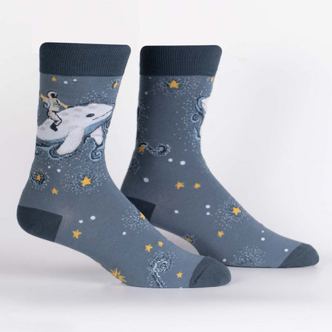 Cosmic Cetacean Men's Crew Socks
