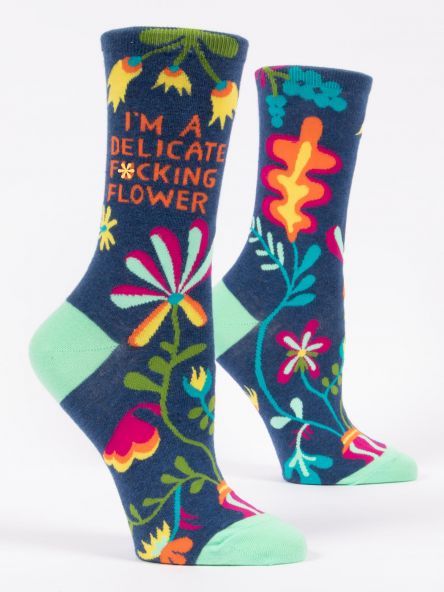 I'm A Delicate F*cking Flower Women's Crew Socks – The Sock Shack in  Portland Maine