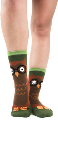 Owl Slipper Socks Women's
