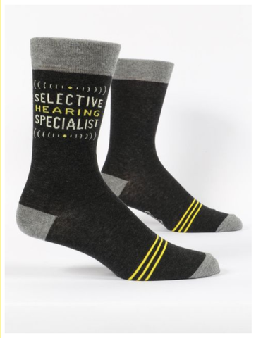 Selective Hearing Specialist Men's Crew Socks