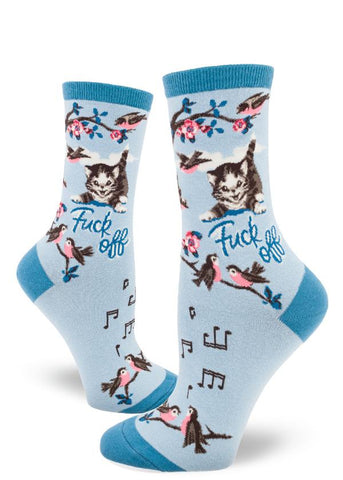 F*ck Off Kitty Cats Women's Crew Socks