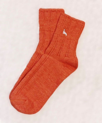 Alpaca Bed (Coral) Ankle Socks L/XL