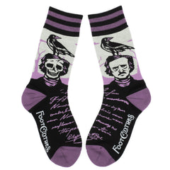 Poe Raven, Dead Live Unisex Crew Socks