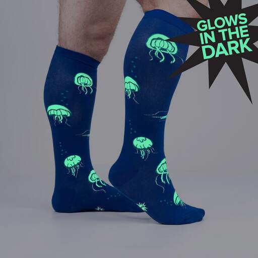 Nice To Sea You, Jellyfish (Glow In The Dark)Knee Highs – The Sock