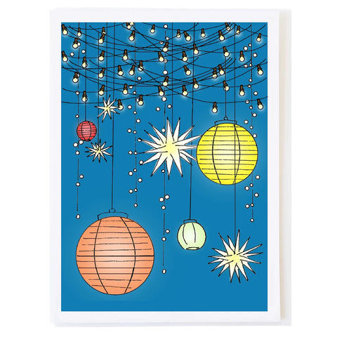 Lanterns And Lights Celebration Card