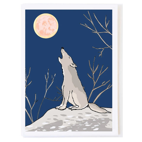 Wolf Howl Greeting Card