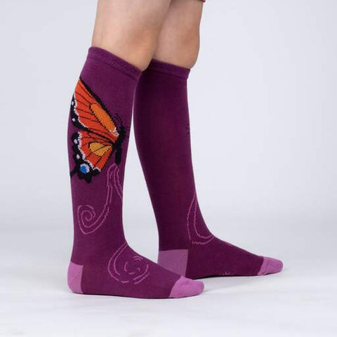 The Monarch Butterfly Kids' (Age 3-6) Knee Highs