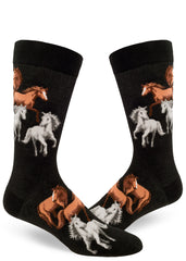 Majestic Horses Men's Crew Sock