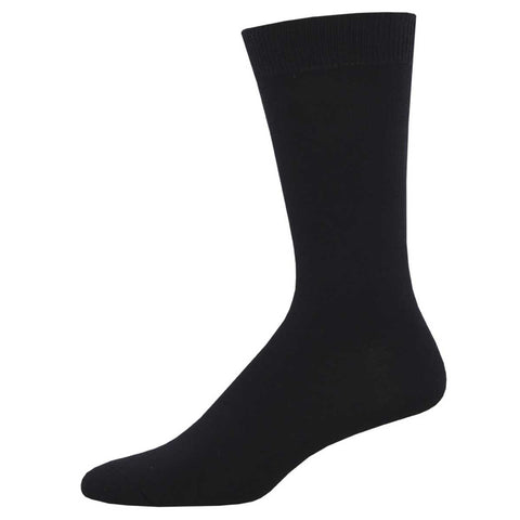 Bamboo (Solid Black) King Size Men's Socks
