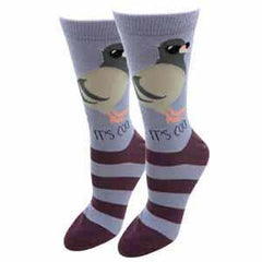 Pigeon, It's Coo Women's Crew Socks