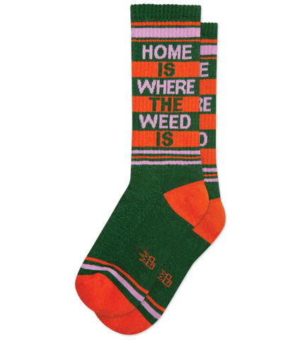 Home Is Where The Weed Is  Unisex Crew Socks