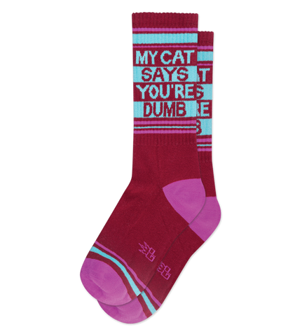 My Cat Says You're Dumb Unisex Crew Socks