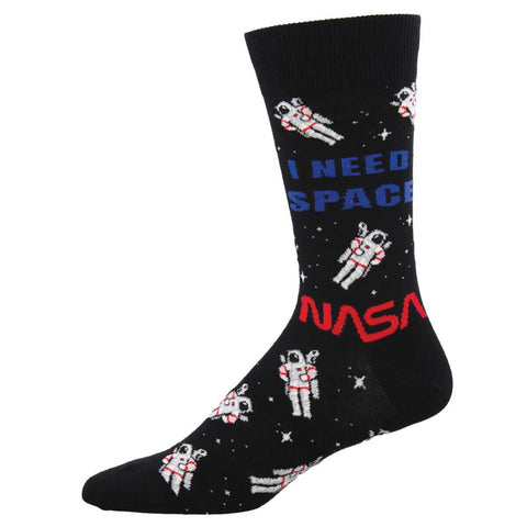 I Need Space, NASA (Black) Crew sock L/XL