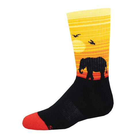 Sunset Safari Kids' Athletic Crew Socks (Age 7-10)