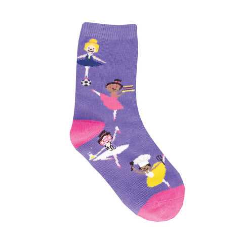 Girl Power Crew Socks (Age 4-7)