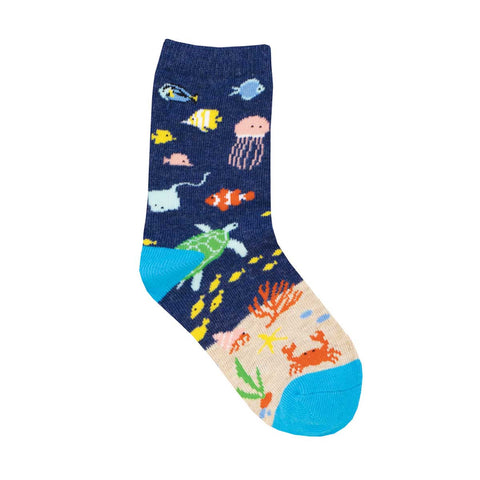 Under The Sea Kids' Crew Socks (Age 2-4)