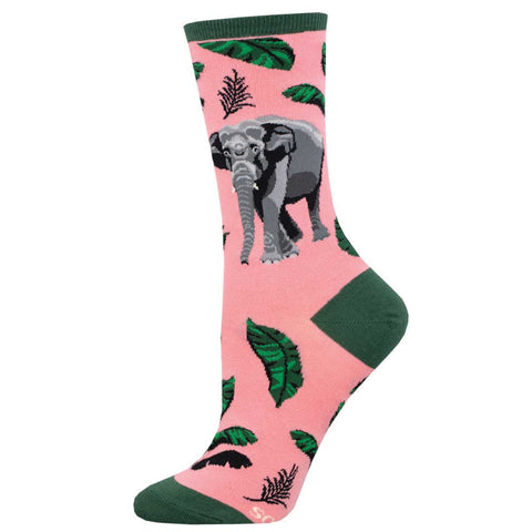Asian Elephant, Endangered Series Women’s Crew Socks
