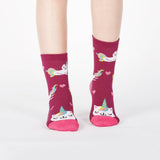 Look At Meow Kids' (Age 7-10) Crew Socks 3-Pack