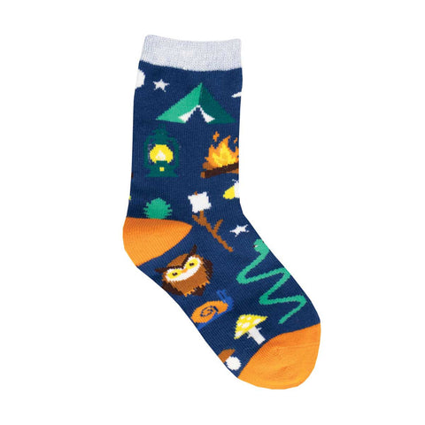 Camping Friends Kids' Crew Socks (Age 2-4)