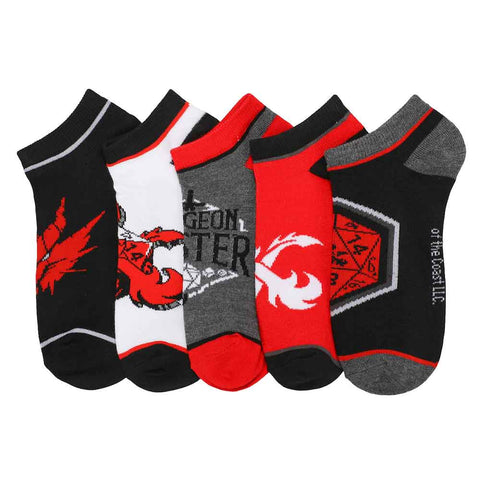 Dungeons & Dragons 5-Pack Ankle Socks S/M