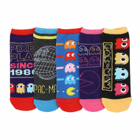 Pac-Man 5-Pack Ankle Socks S/M