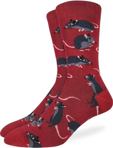 Rats! (Red) Crew Unisex Crew sock (5-9)