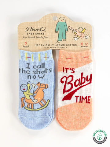 Baby Time/Call The Shots 2 Pack Kids/Baby Socks (Age 0-12 months)