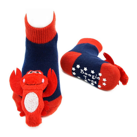 Maine Lobster Kids' Crew Rattle Socks Baby/Toddler (0-12 Months or 12-24 Months)