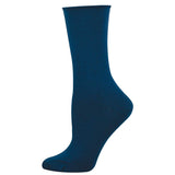 Roll Top Bamboo (Asst. Colors) Crew Socks S/M