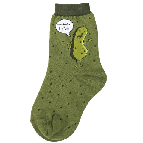 Kind Of A Big Dill (Age 4-7) Crew Socks