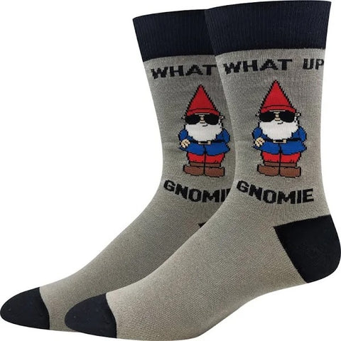 What Up Gnomie? Men's Crew Socks