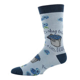 A Little Blue Crew Socks M/L