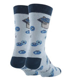 A Little Blue Crew Socks M/L