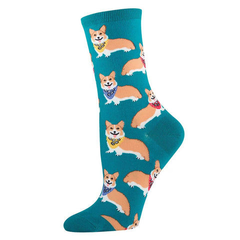 Corgi (Emerald) Crew Socks S/M