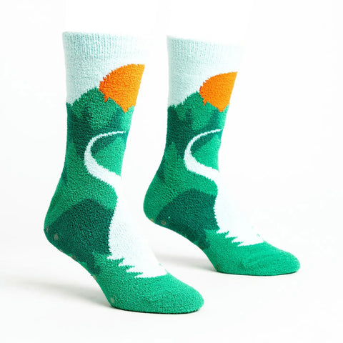 The Mountains Are Calling Slipper Socks