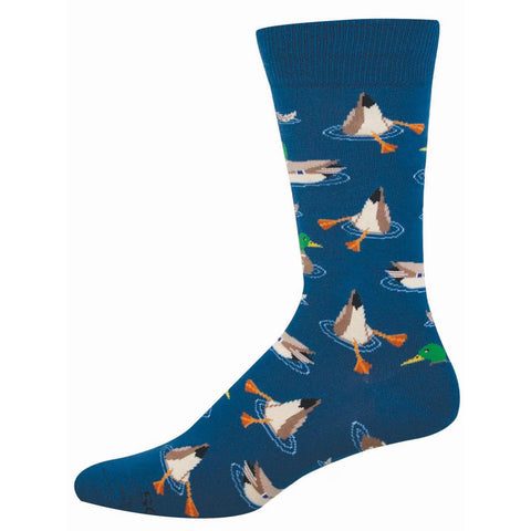 Duck Dive (Blue) Crew Socks L/XL