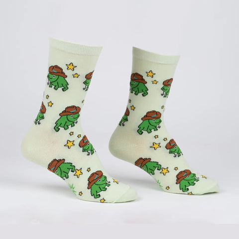 Yee Frog! Crew Socks S/M