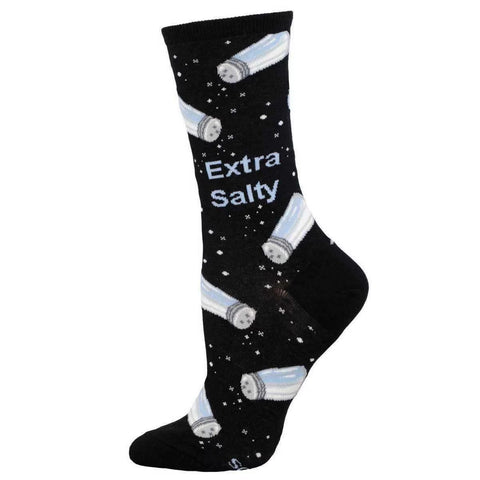 Extra Salty (Black) Crew Sock S/M