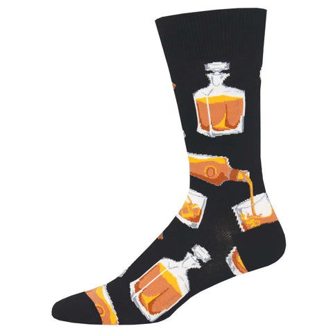 Rocks Or Neat (Black) Crew Socks L/XL